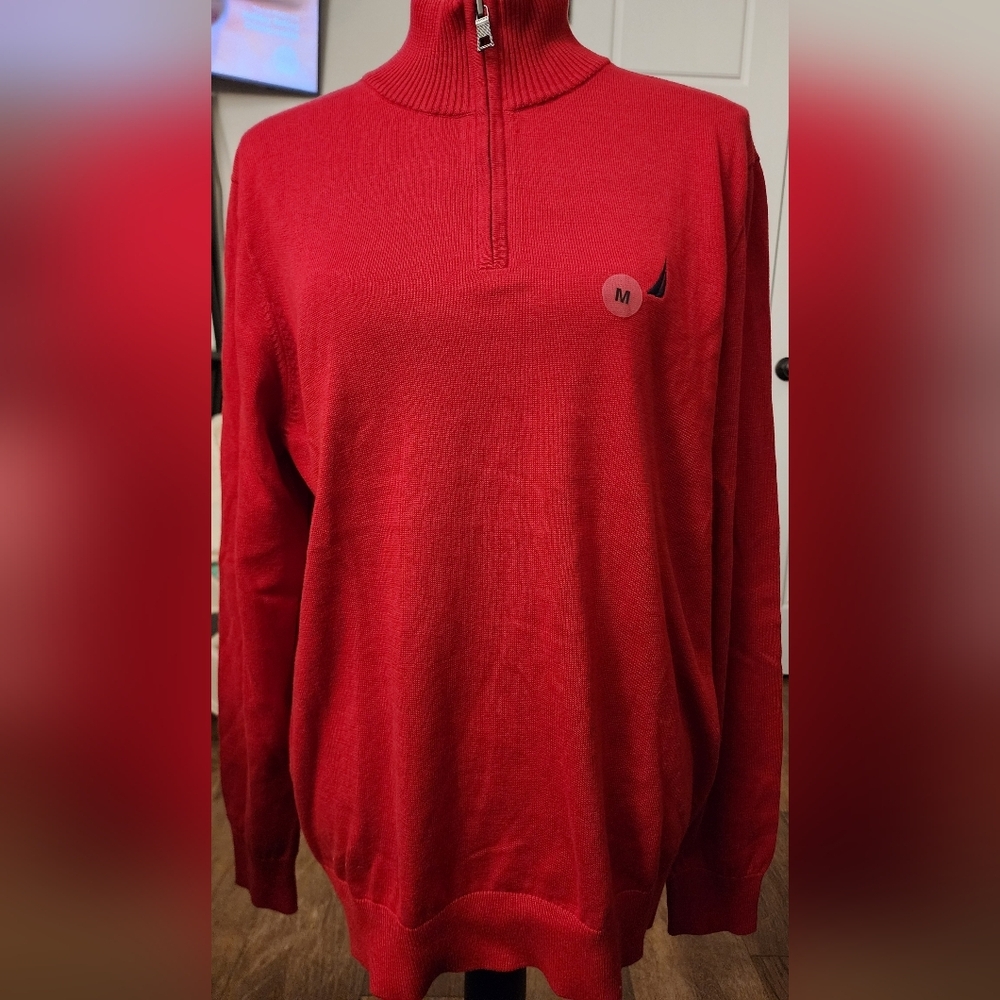 NWT Nautica medium red sweater